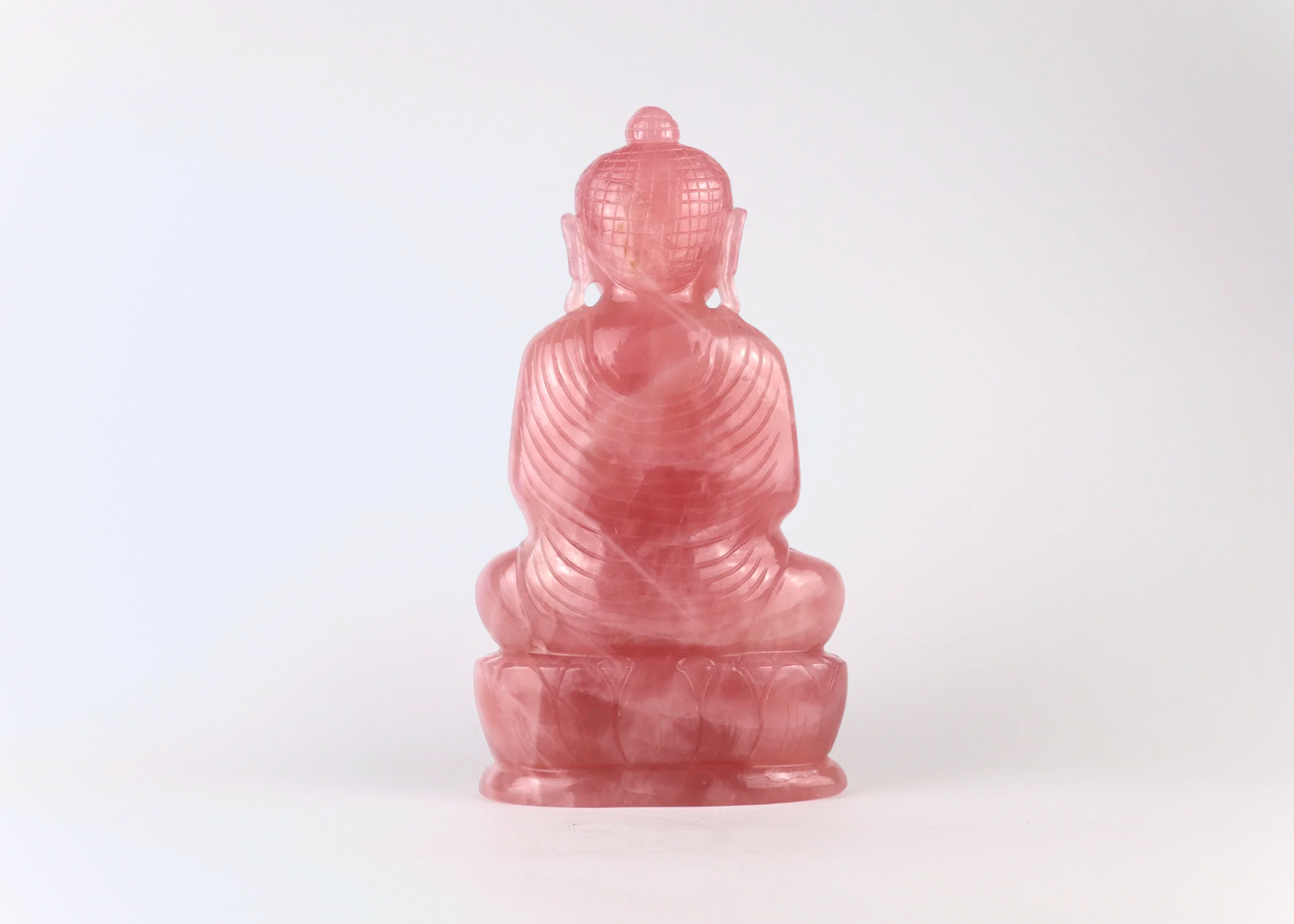 Sitting Buddha - Rose Quartz (24cm)