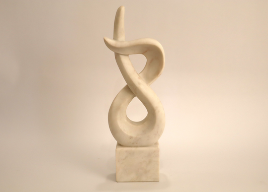 Hearts' Flame - White Marble (46cm)
