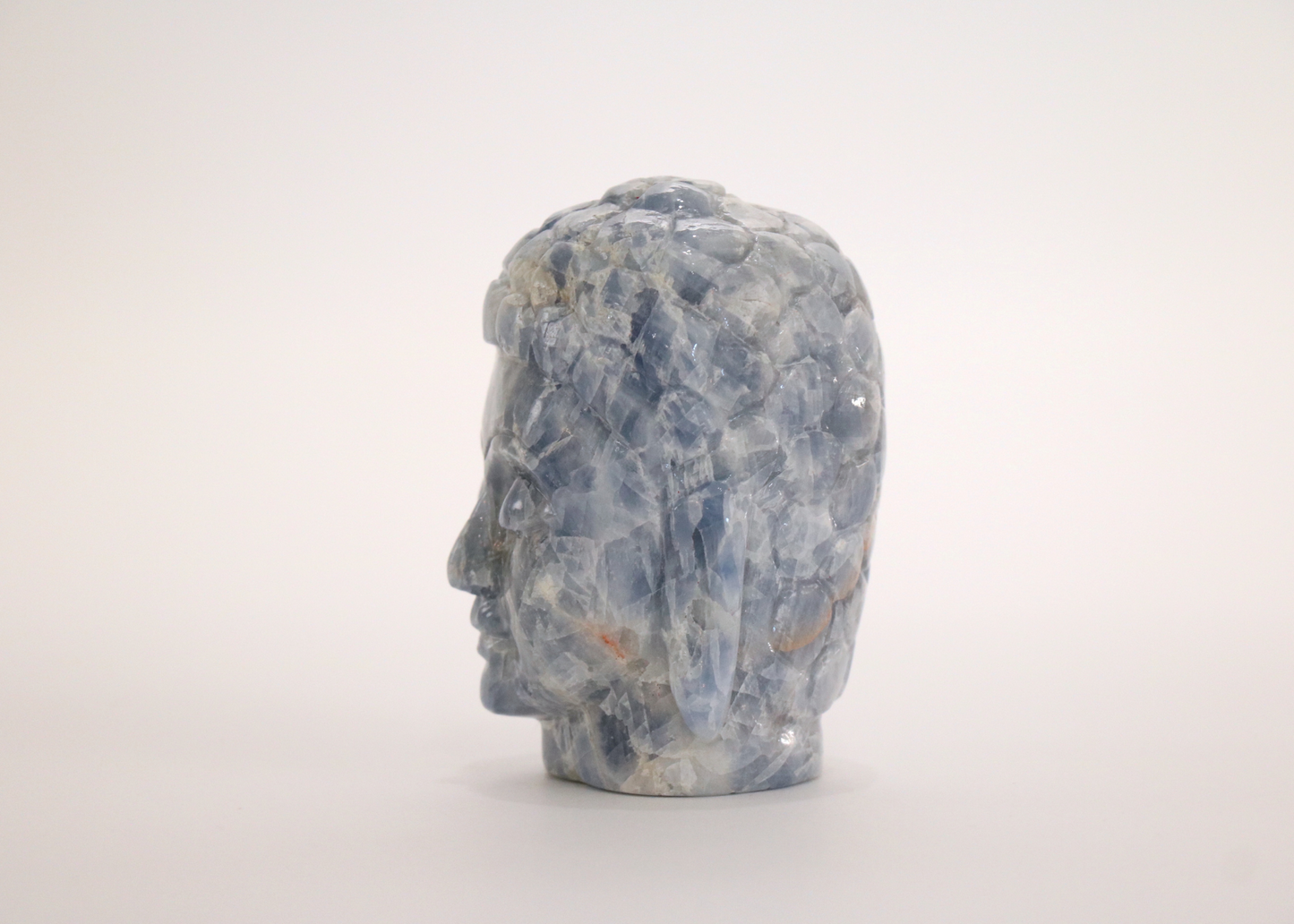 Buddha Head - Blue Calcite (Small, 9cm)