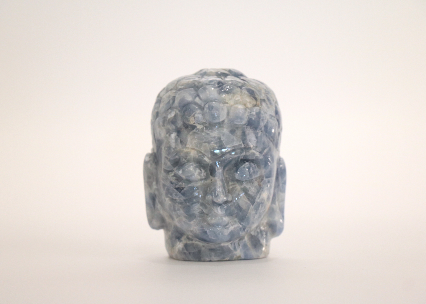 Buddha Head - Blue Calcite (Small, 9cm)