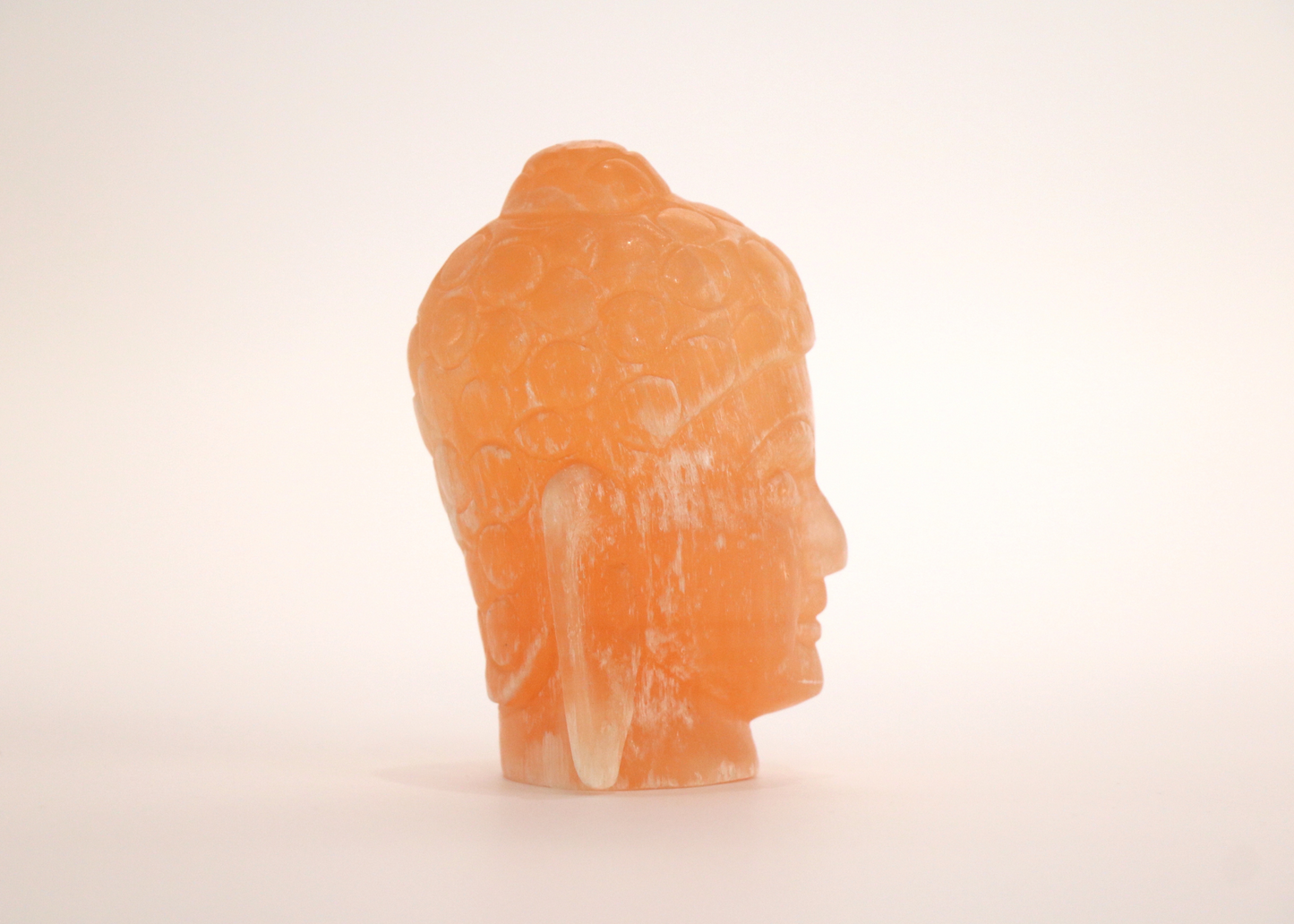 Buddha Head - Orange Selenite