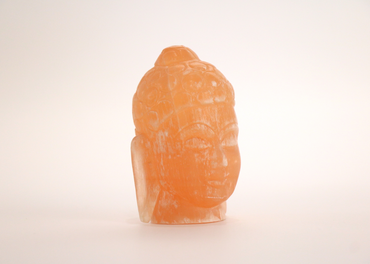 Buddha Head - Orange Selenite