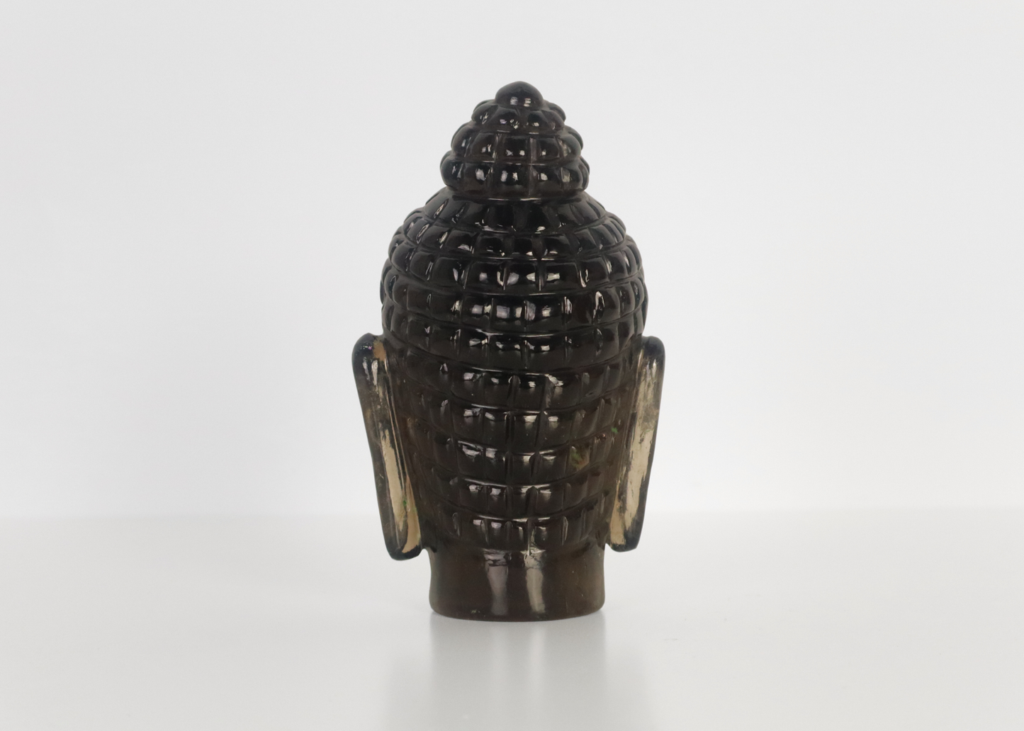 Buddha Head - Smokey Quartz (17 cm)