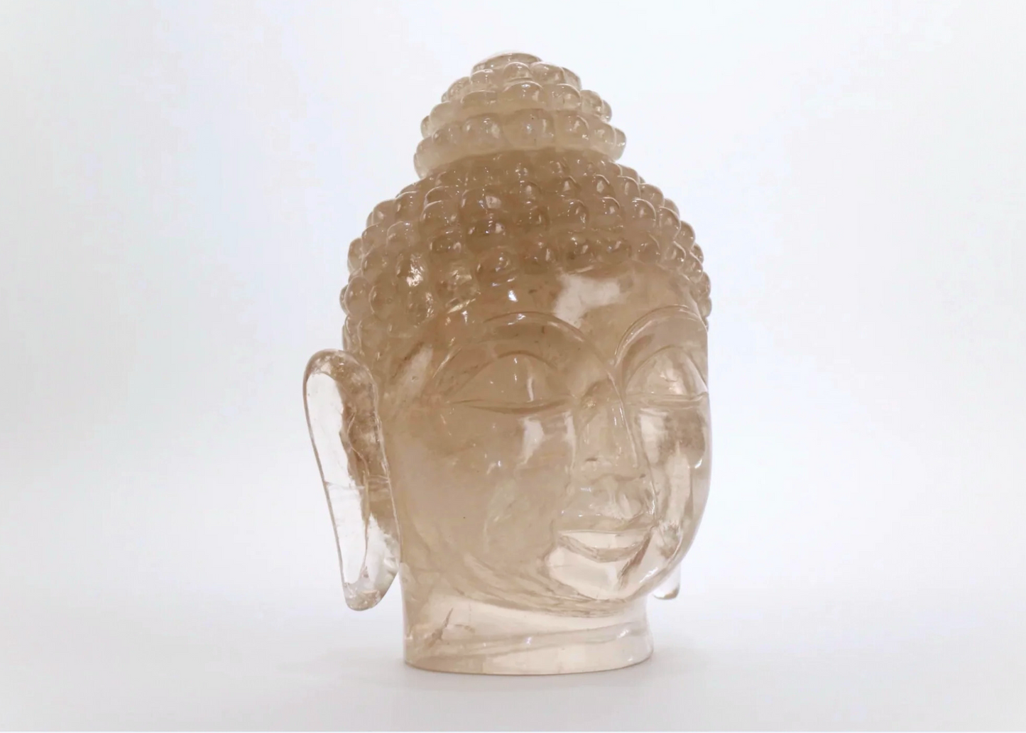 Buddha Head - Smoky Quartz (Large, 23cm)