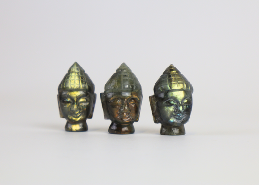 Tiny Labradorite Buddha Head (3.5 cm)
