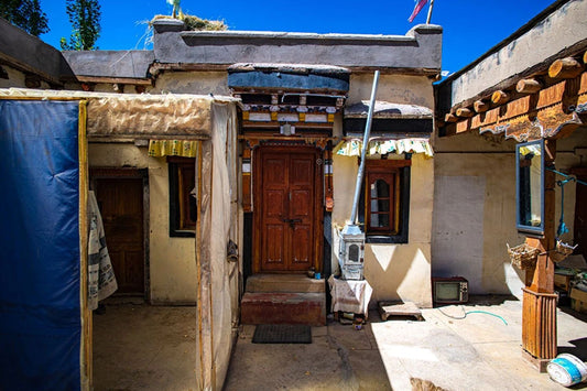 'Old Traditional Ladakhi House in Stok village II' - Aman Chotani original print