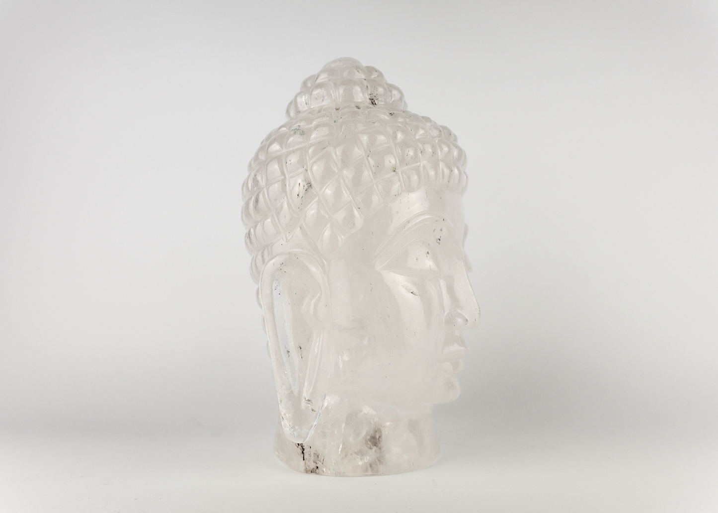 Buddha Head - Clear Quartz (27 cm)