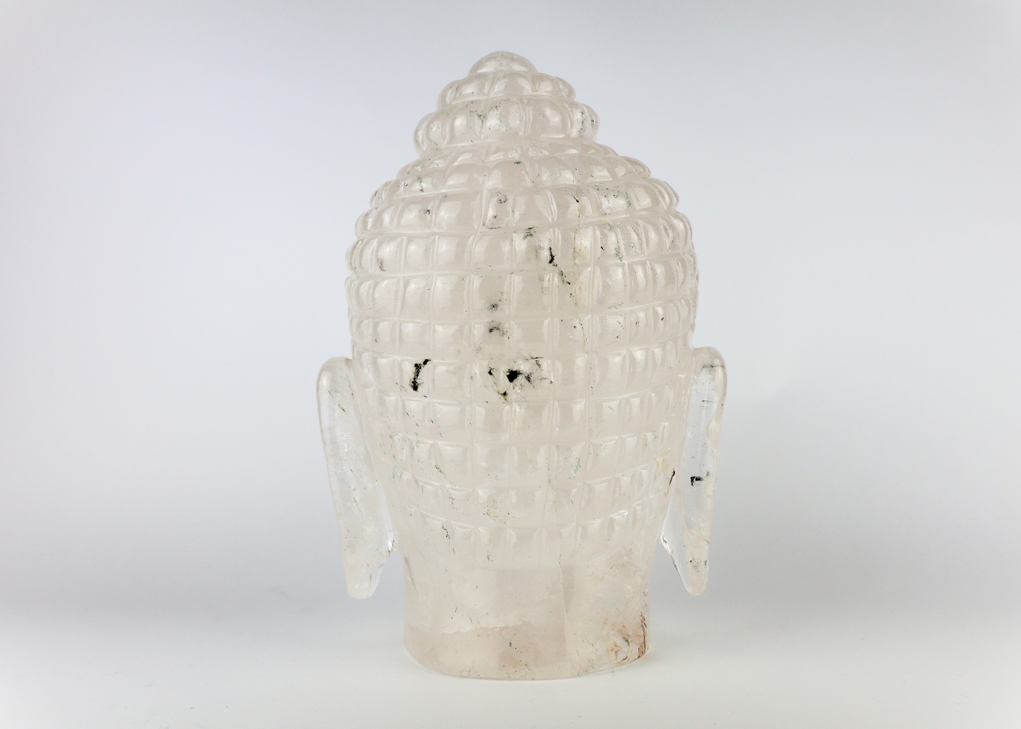 Buddha Head - Clear Quartz (27 cm)