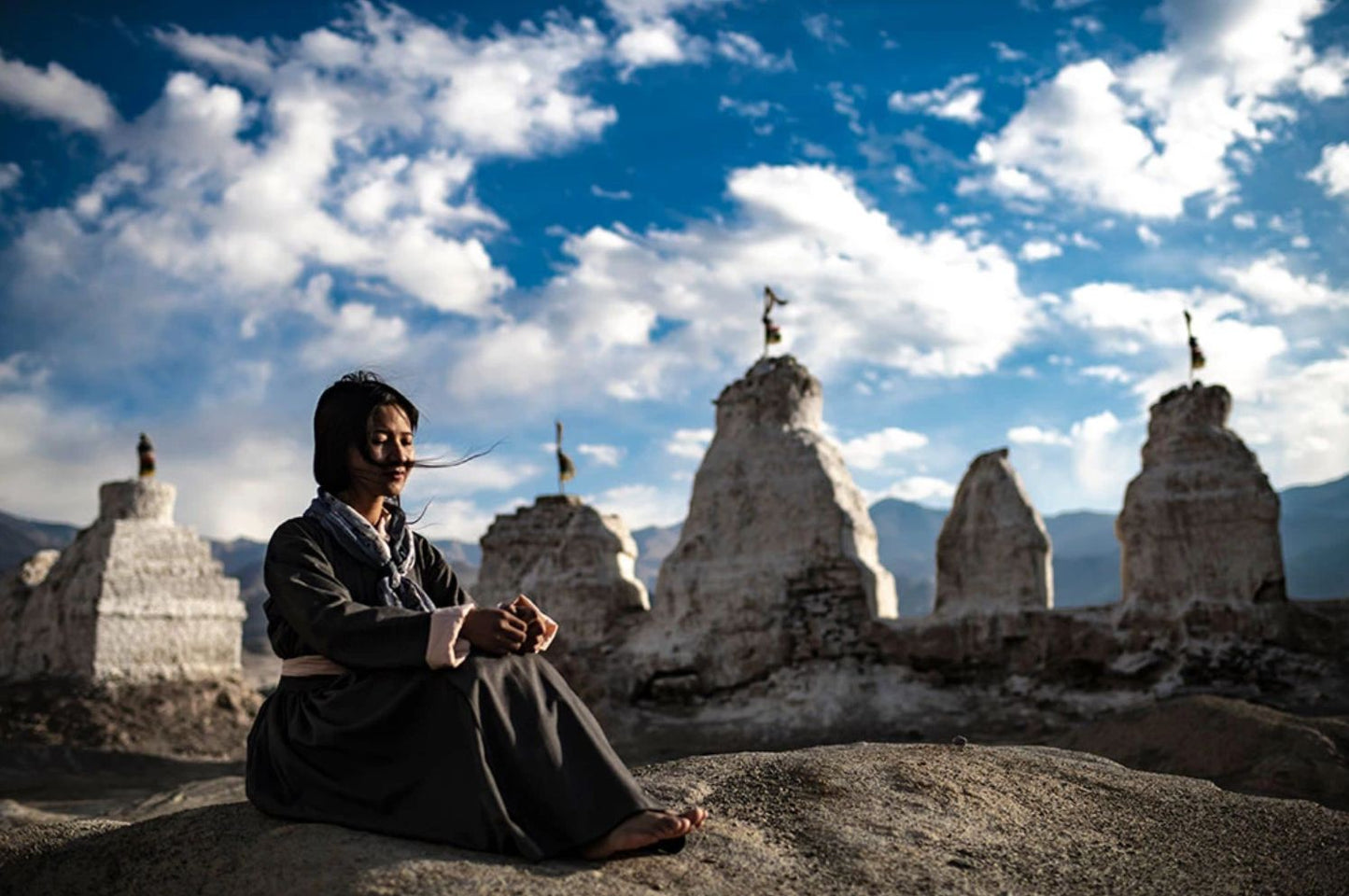 'A Local Ladakhi Singer' - Aman Chotani original print