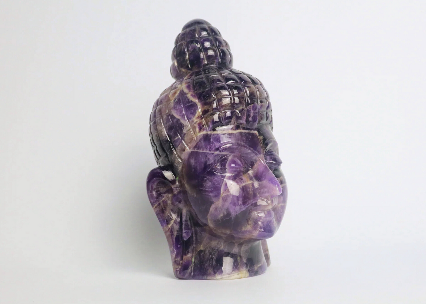 Buddha Head - Amethyst (18cm)