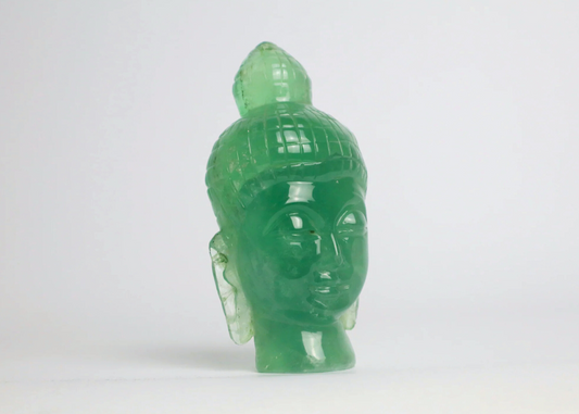 Buddha Head - Green Fluorite (15cm)
