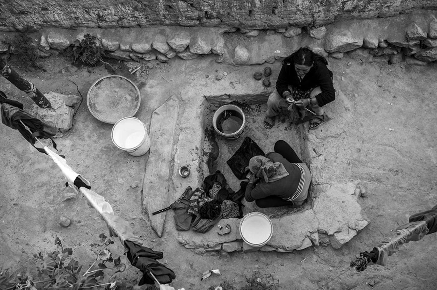 'Daily activities for local women in Ladakh' - Aman Chotani original print
