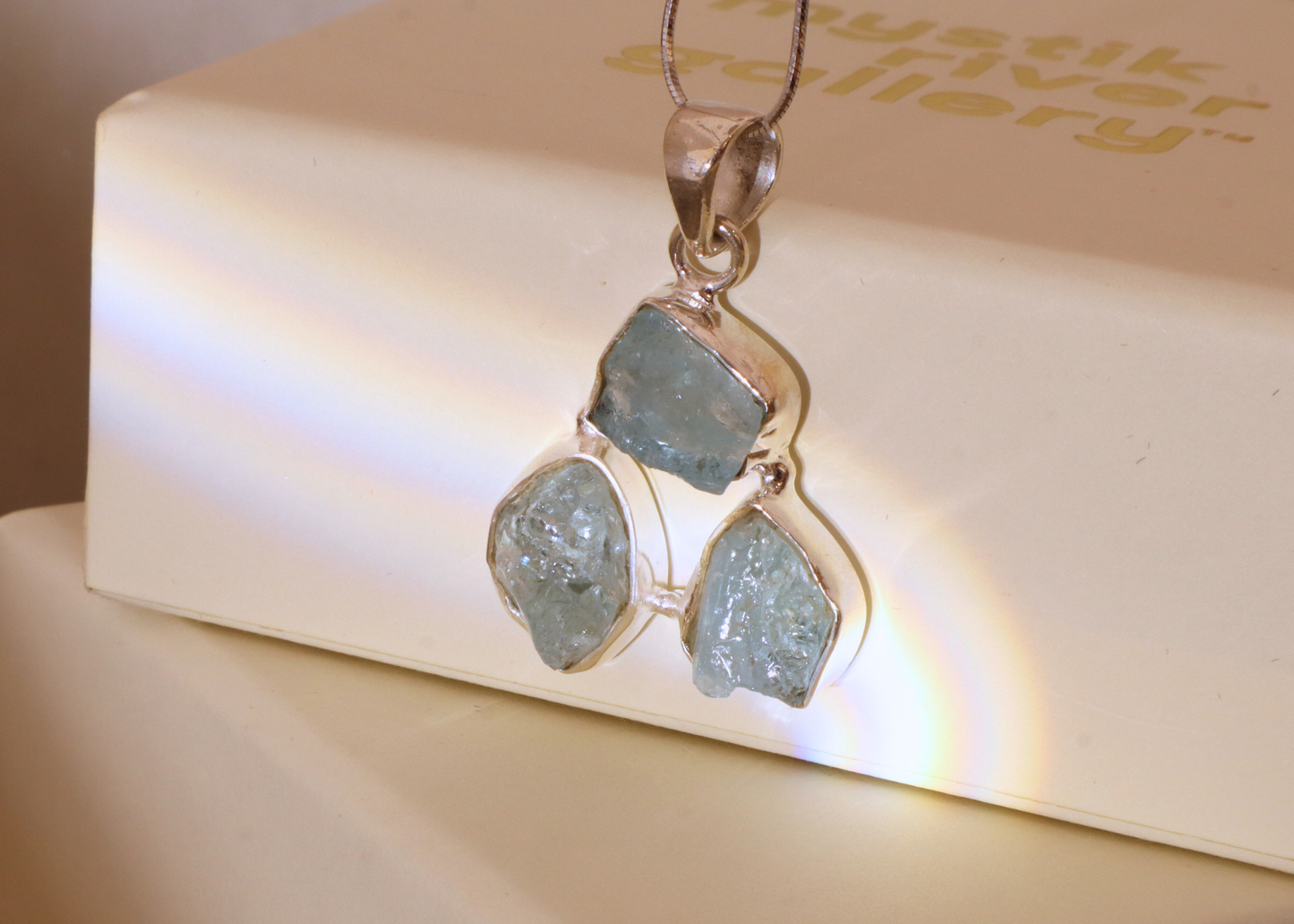 Aquamarine Pendant - Trinity