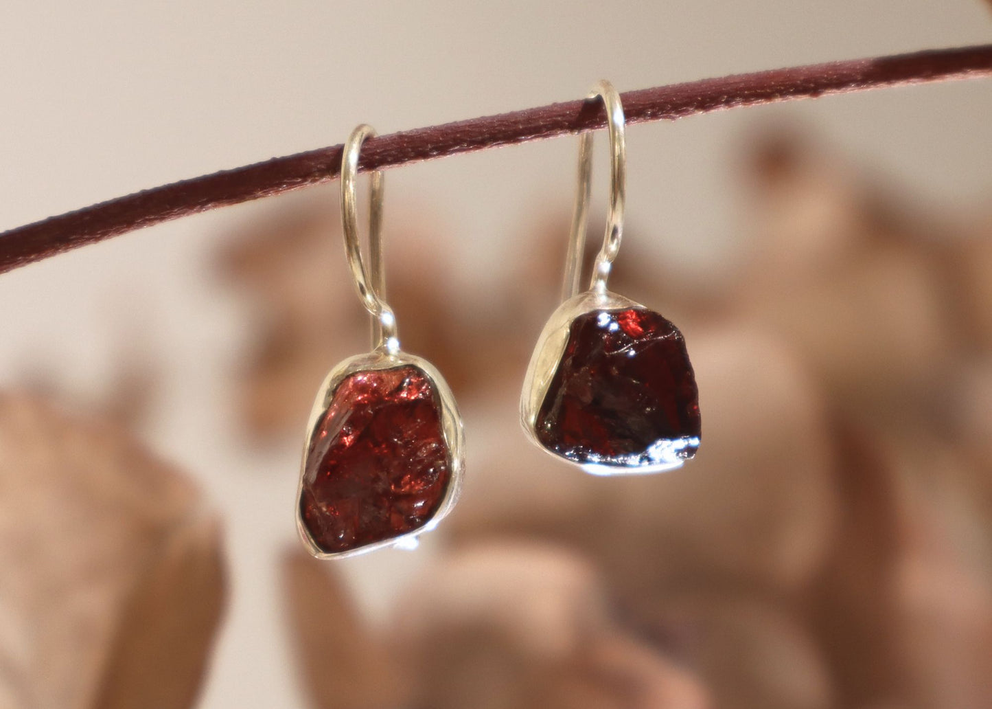 Hessonite Garnet Earrings