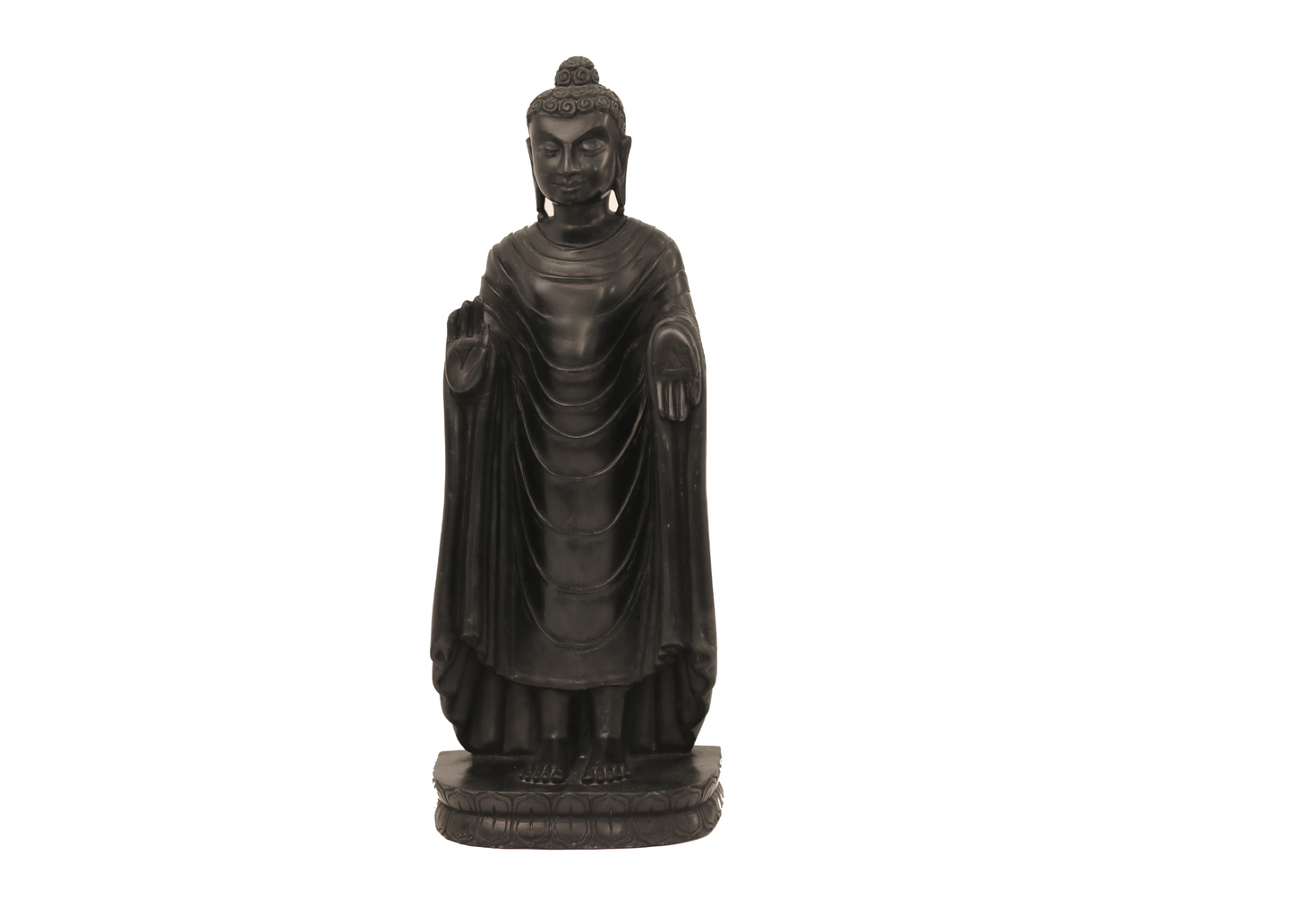 Standing Buddha - Soft Granite (Medium, 36.5cm)