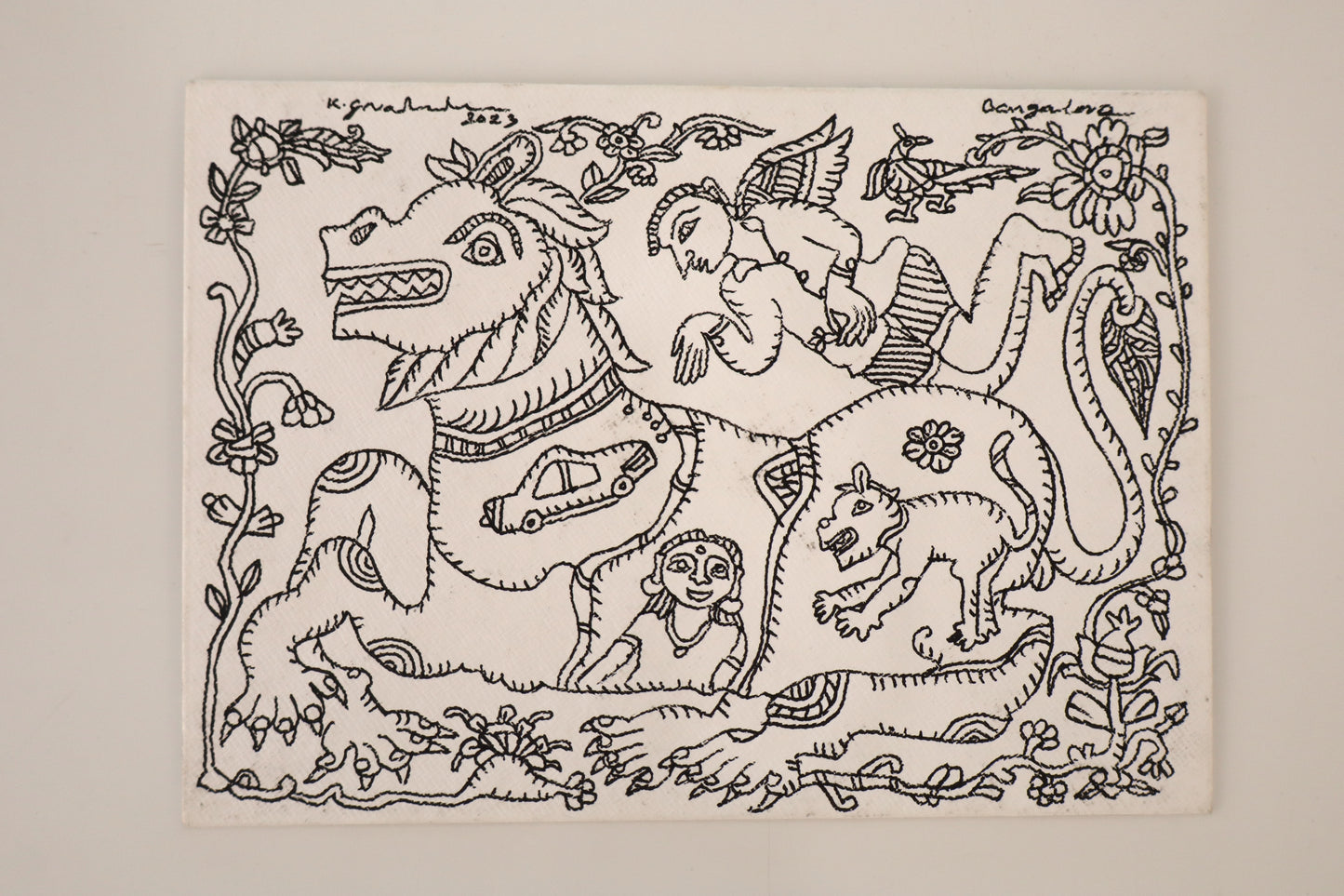Handmade Envelope VI - Tiger