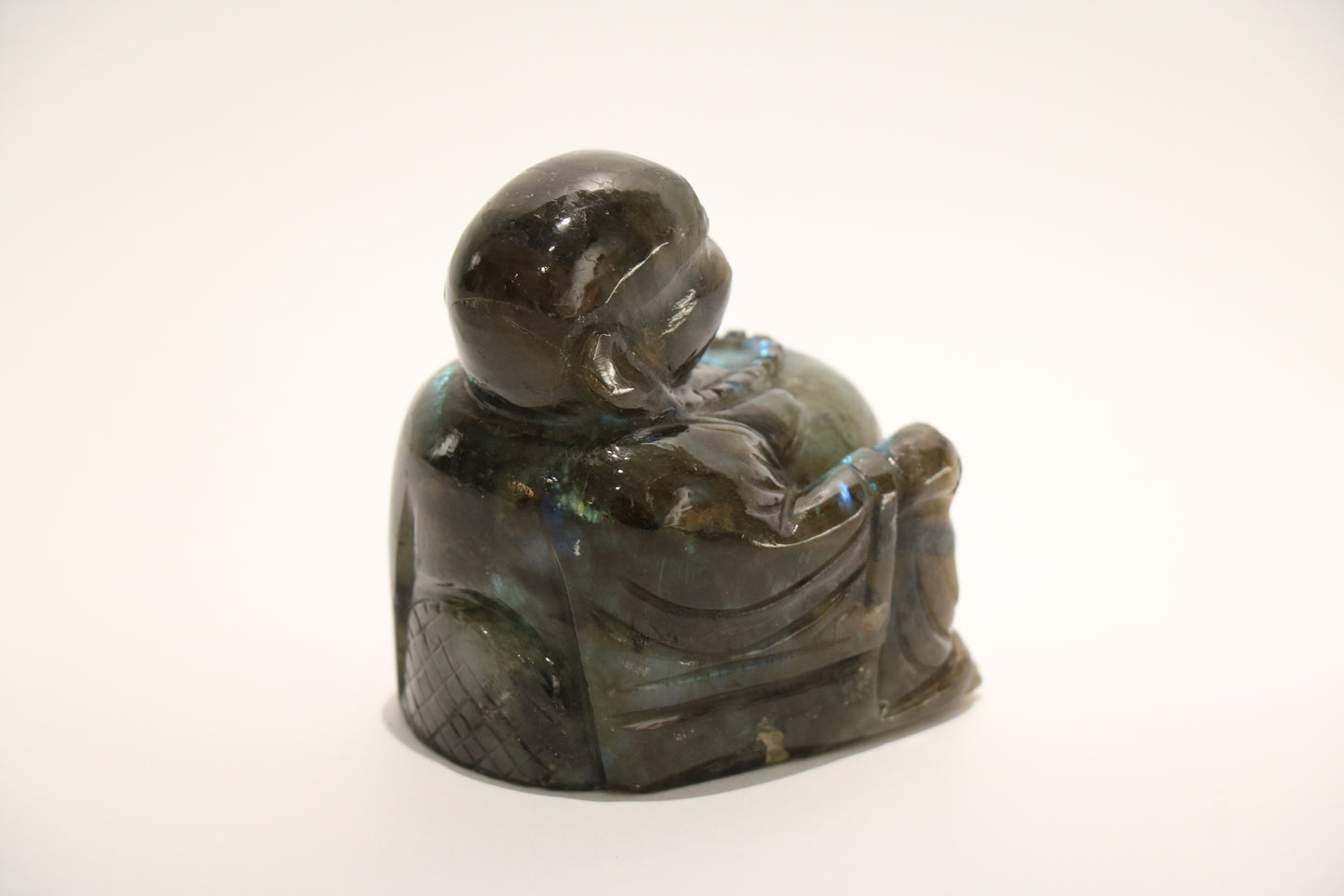 Laughing Buddha - Labradorite (8 cm)