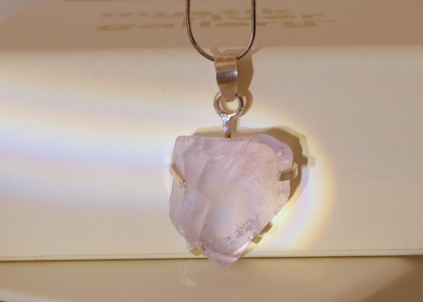 Lavender Quartz Pendant - Origin