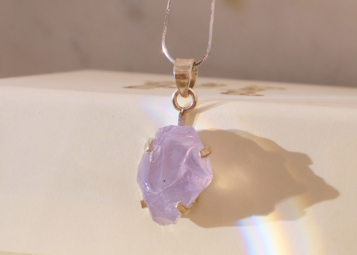 Lavender Quartz Pendant - Origin