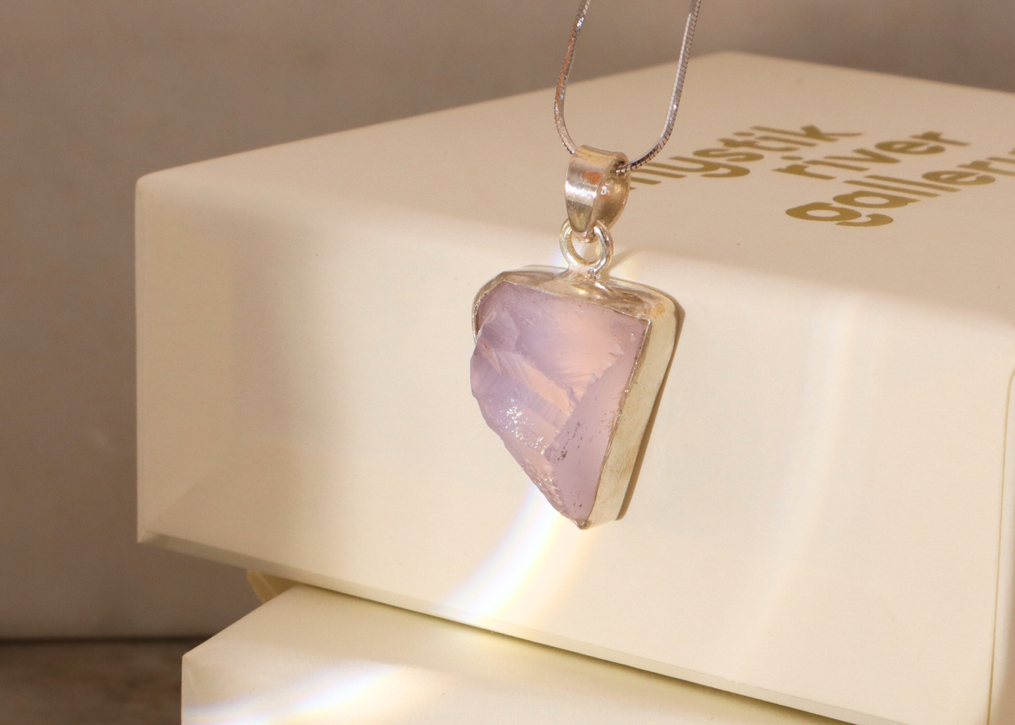Lavender Quartz Pendant - Form
