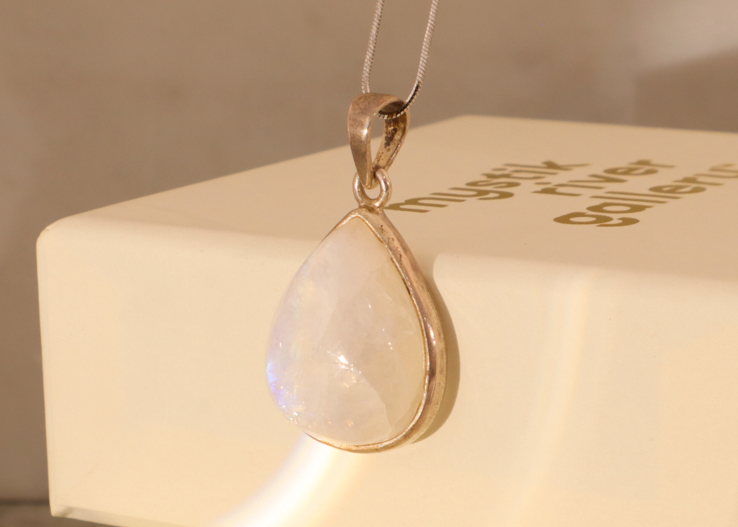 Moonstone Pendant - Teardrop