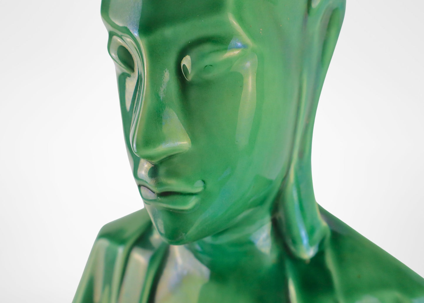 Abstract Buddha - Ceramic (Jade Green)