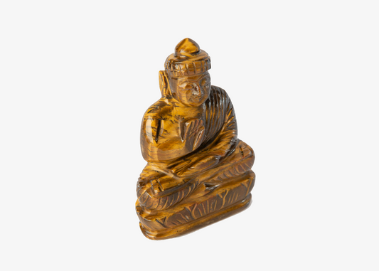 Sitting Buddha - Tiger Eye (Small, 11cm)