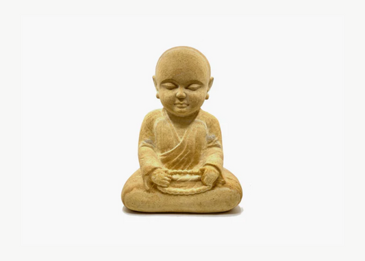 Baby Monk - Sandstone Statue (Medium, 31cm)