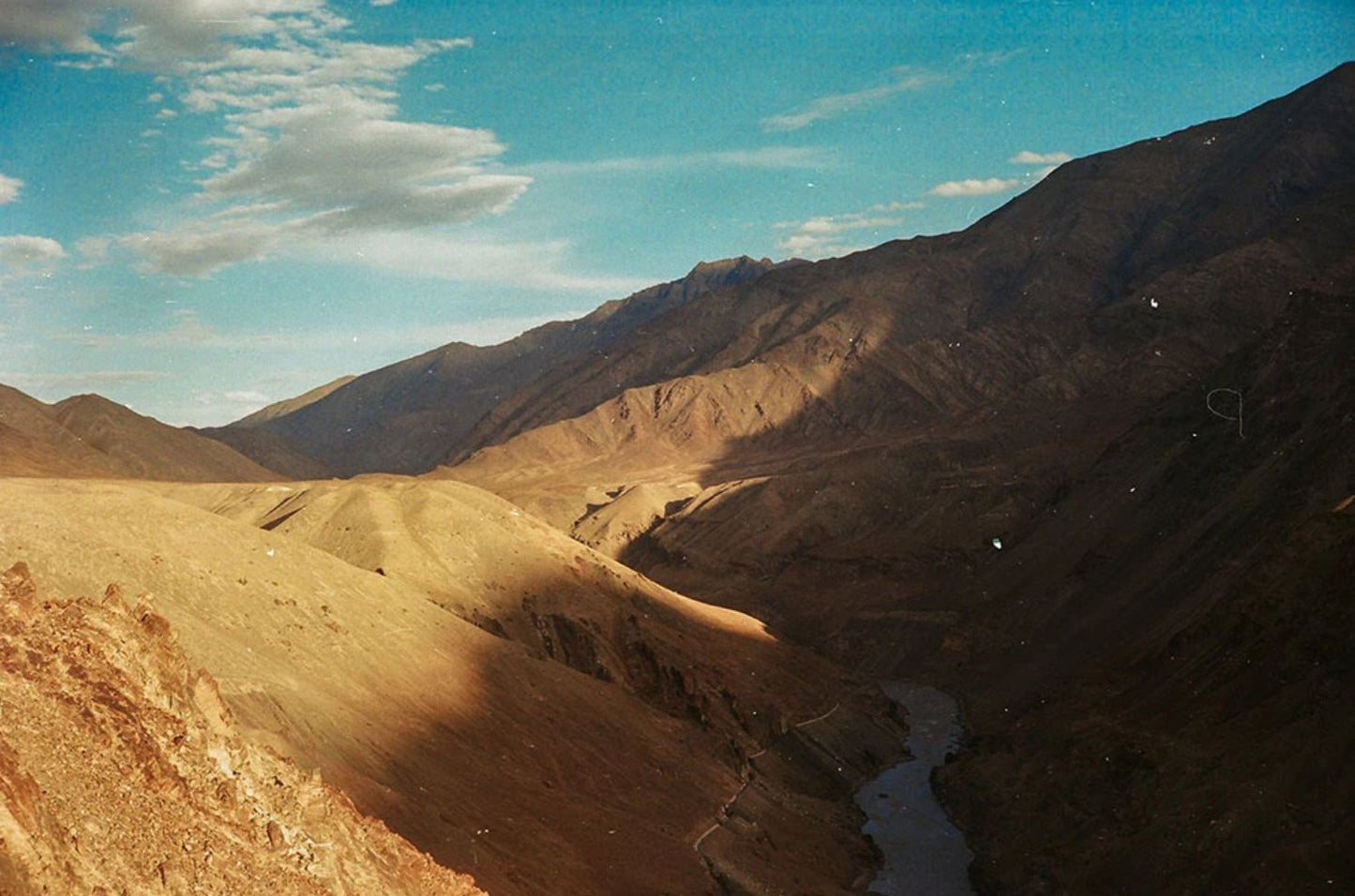 'Beautiful sunset of Indus river' - Aman Chotani original print