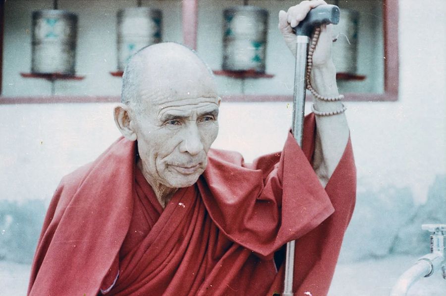 'Monk at Diskit monastery' - Aman Chotani original print