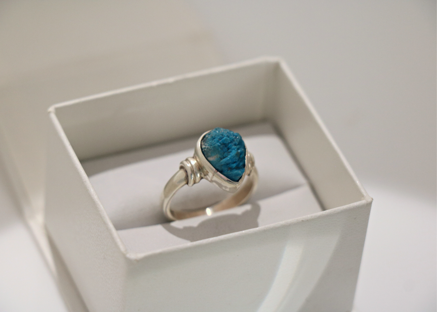 Cavansite Ring (Sterling Silver)