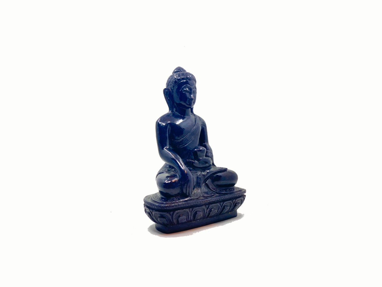 Healing Buddha - Blue Jade (Medium, 22cm)