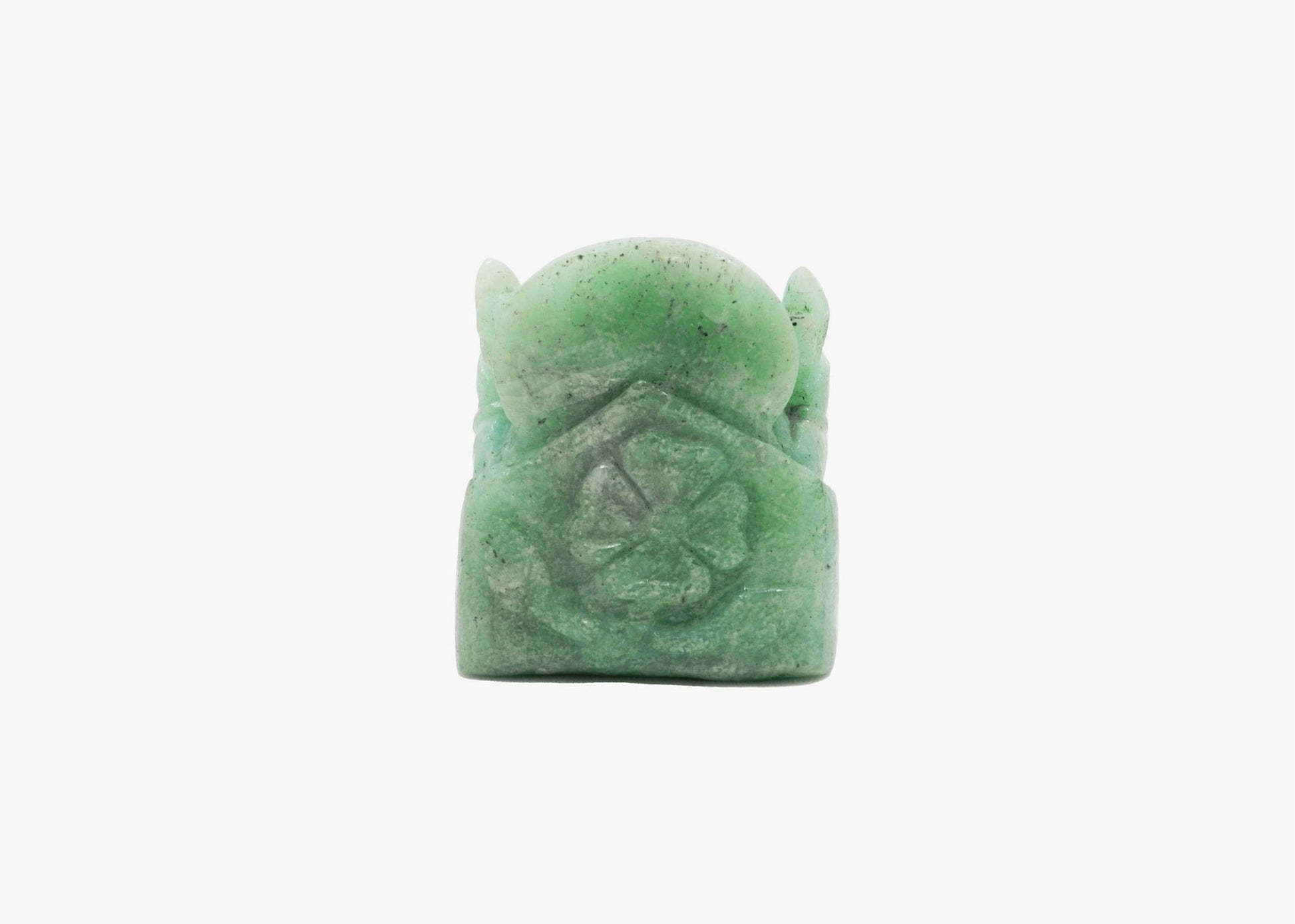 Green Jade Mini Ganesha Statue
