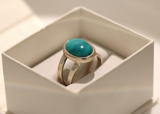 Turquoise Gemstone Ring (Sterling Silver)