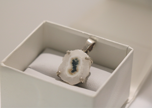 Solar Quartz Pendant (Sterling Silver)