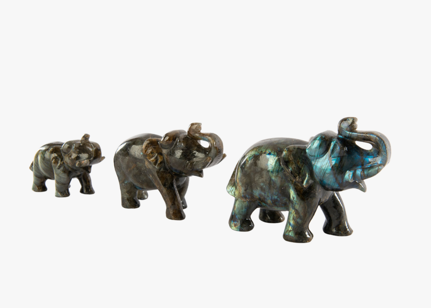 Labradorite Elephants (Small, Medium, Large)