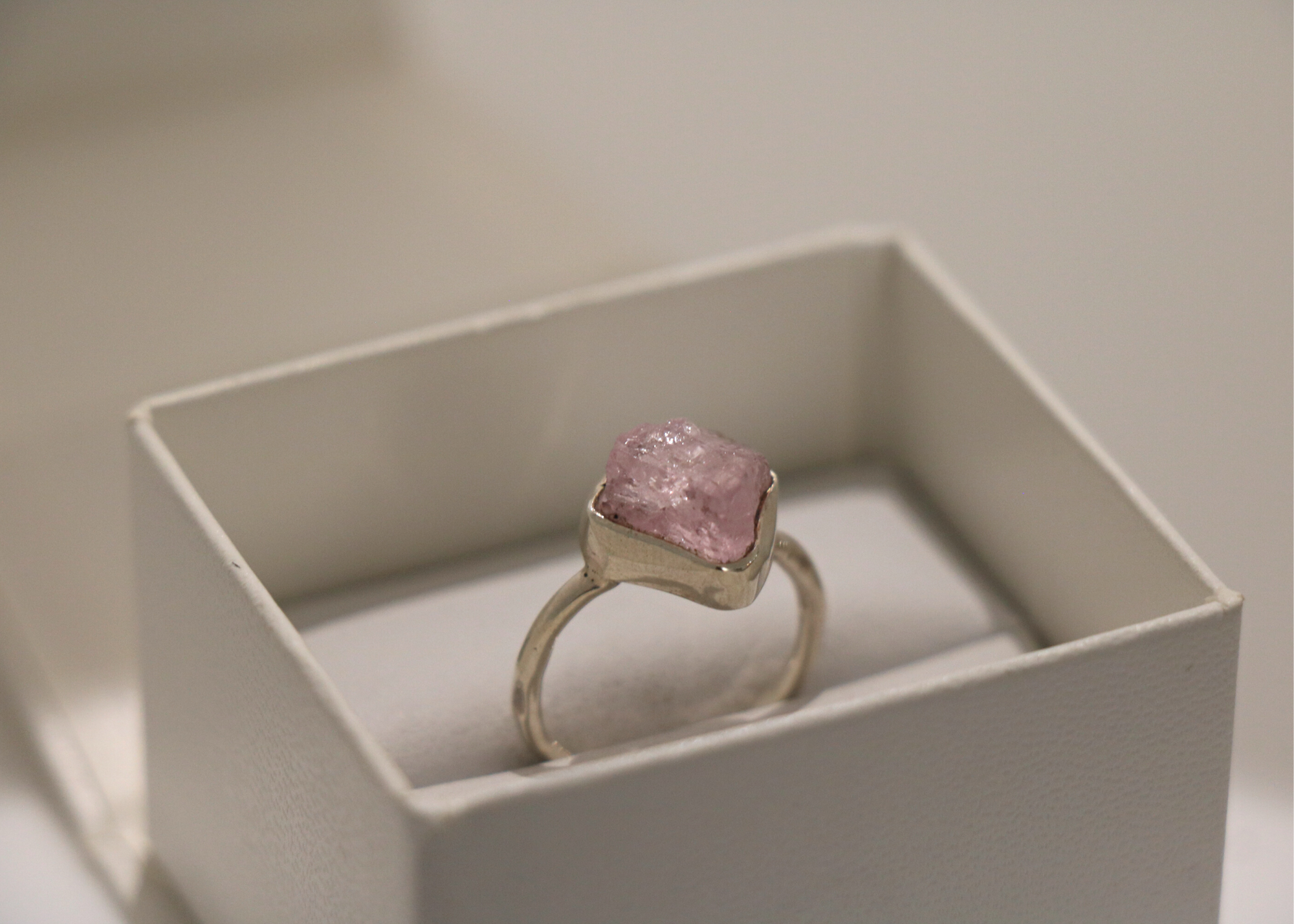 Rose Quartz Ring Sterling Silver Mystik River