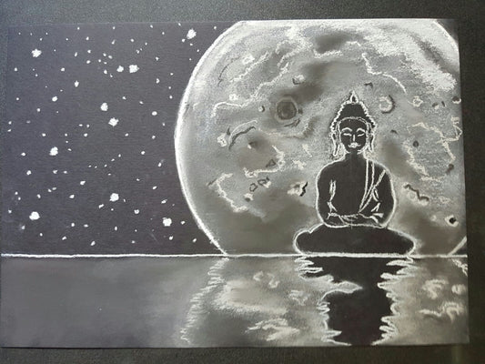 Buddha Under the Moon Light (Original by Svitlana Babayeva)
