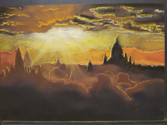 Sunrise in Myanmar (Original by Svitlana Babayeva)