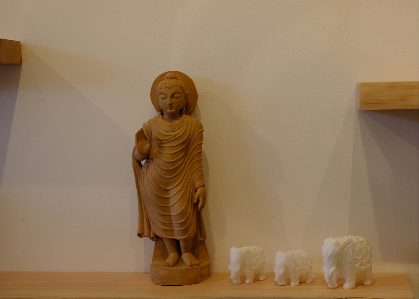Standing Buddha - Sandstone (Medium, 47cm)