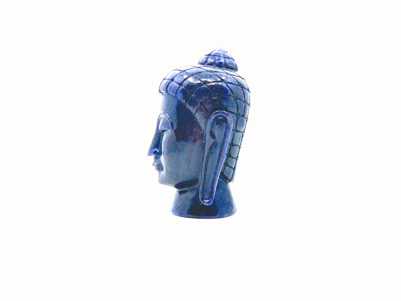 Buddha Head - Blue Jade (13cm)