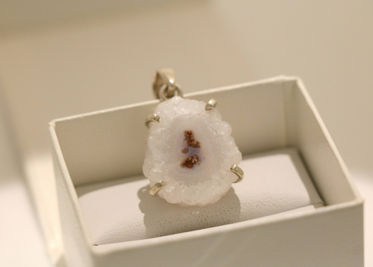 Solar Quartz Pendant (Sterling Silver)