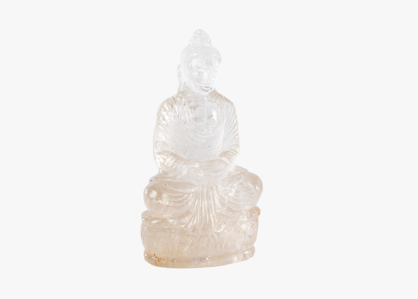 Sitting Buddha - Clear Quartz (Small, 17cm)