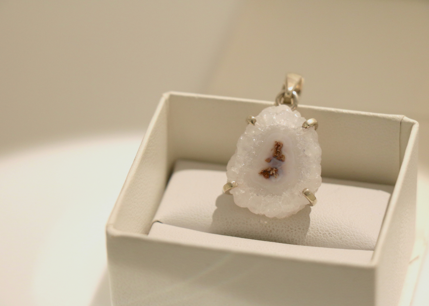 Solar Quartz Pendant (Sterling Silver)