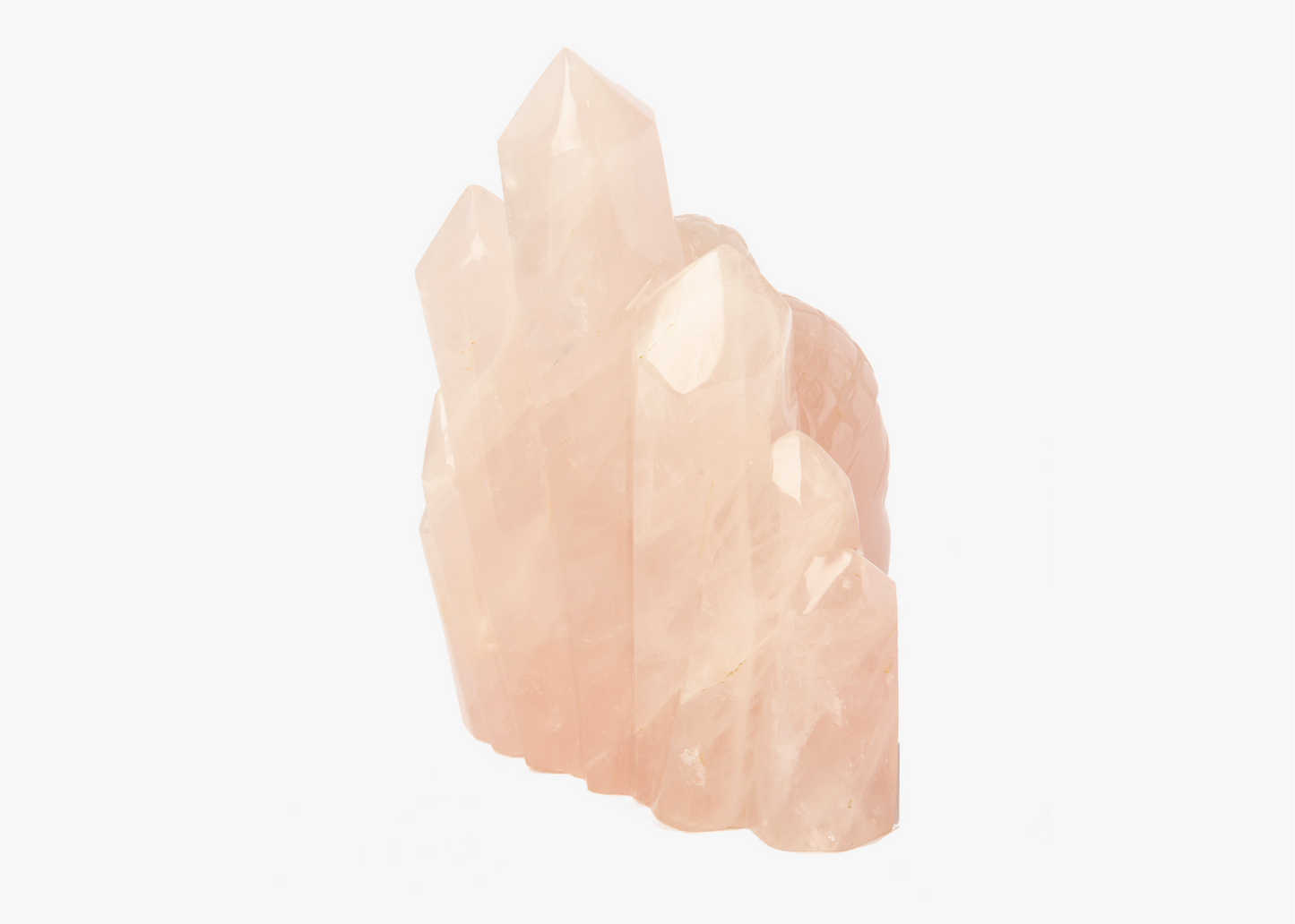 Buddha Head - Rose Quartz (21cm)