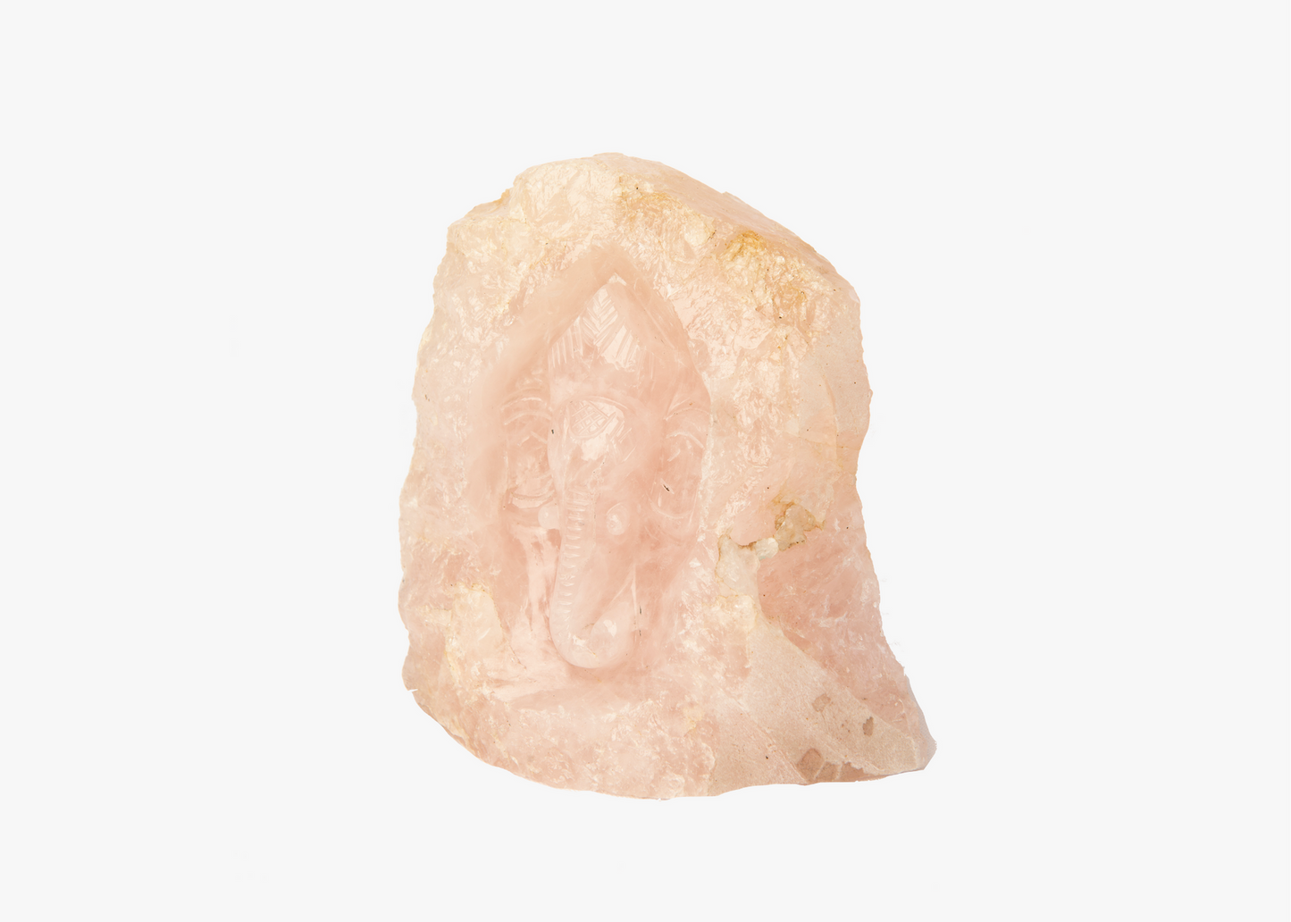 Rose Quartz Ganesha Statue
