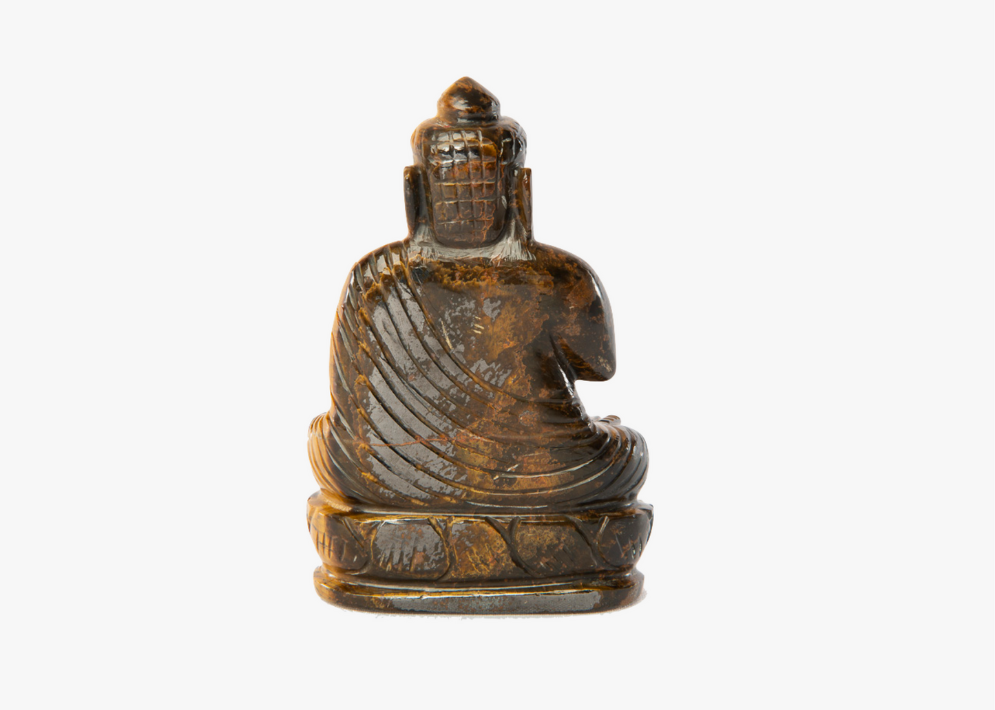 Sitting Buddha - Tiger Eye (Small, 11cm)
