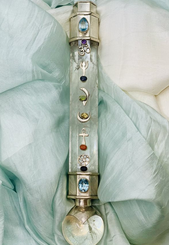 Master Healer - Clear Quartz Healing Wand (30cm, 600gm)