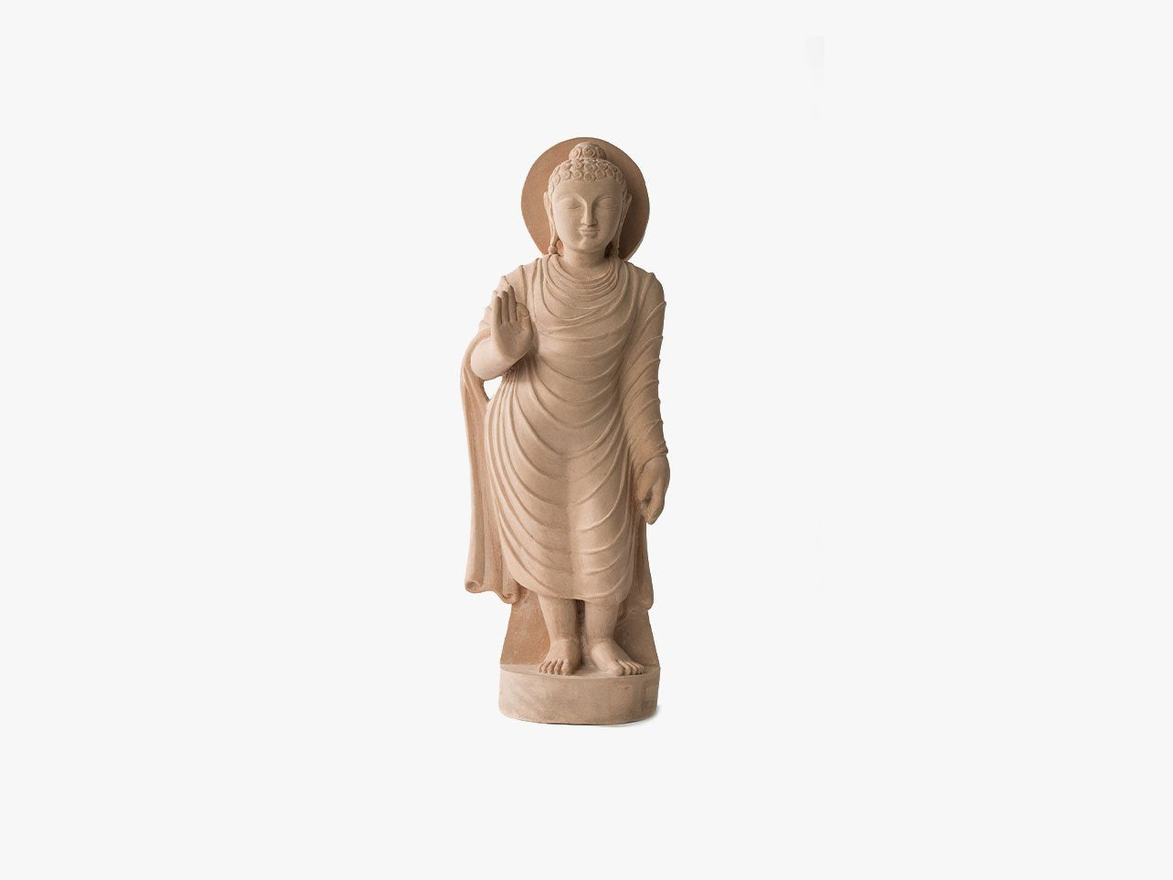 Standing Buddha - Sandstone (Medium, 47cm)