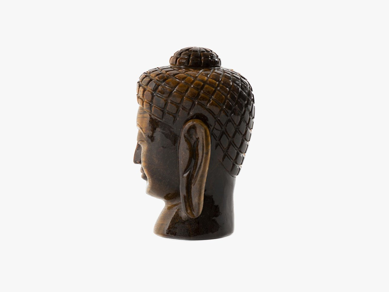 Buddha Head - Tiger's Eye (15cm )